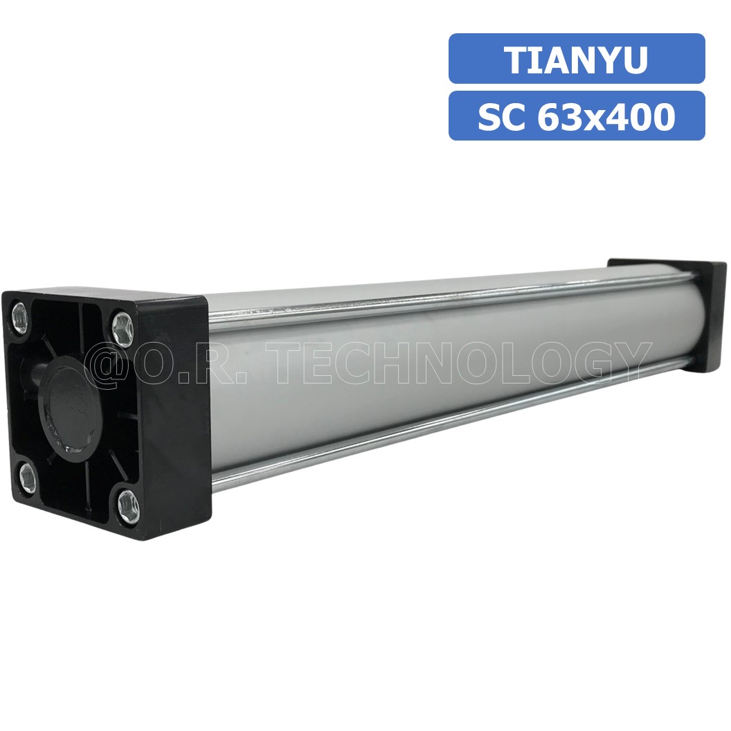 (1ชิ้น) SC 63x400 กระบอกลม รุ่นมาตรฐาน กระบอกลม 4 เสา Standard Cylinder Air Pneumatic แบบสี่เสา