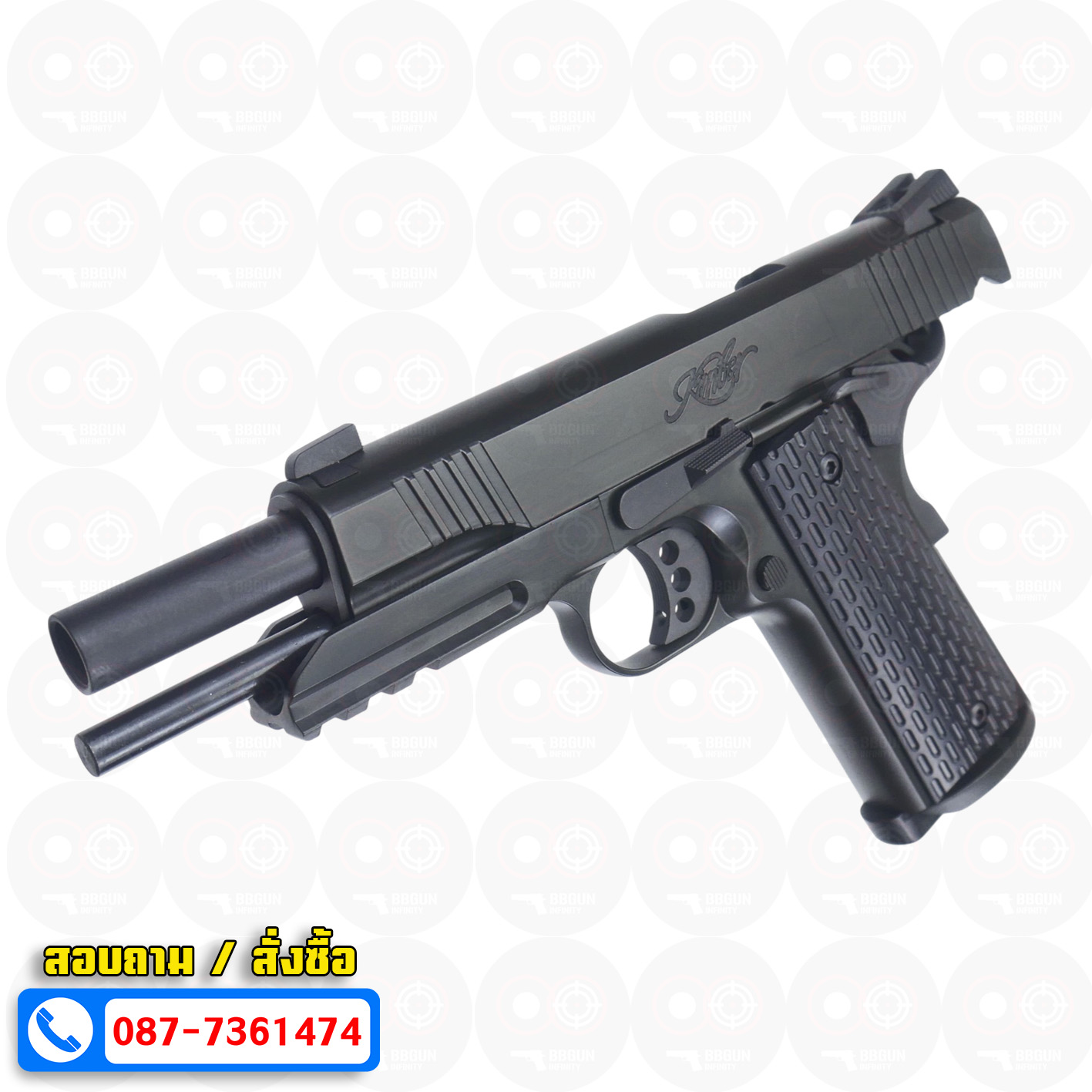 บีบีกันอัดแก๊ส T8 SP System KIMBER 1911 สีดำ BB GUN