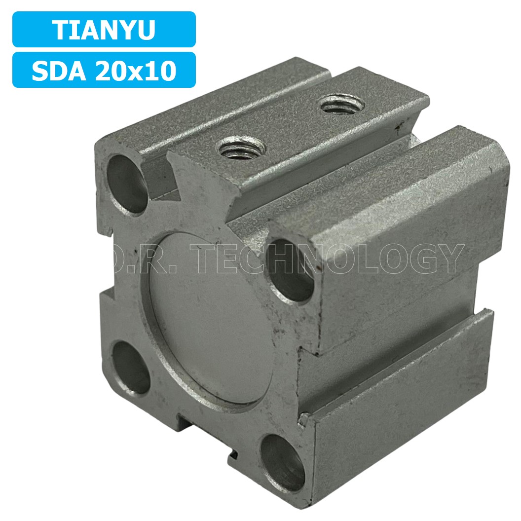 SDA20 กระบอกลมคอมแพค กระบอกลม รุ่นคอมแพค Compact Air Cylinder SDA Series แบบคอมแพค (Bore20 x Stroke10-70) SDA-20