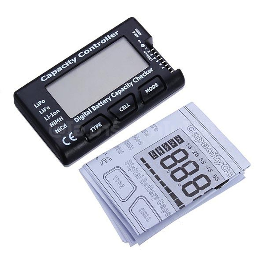 Cellmeter-7 เครื่องวัดแบตเตอรี่ Digital Battery Capacity Voltage Checker RC Cell Meter LiPo LiFe Li-ion NiMH เครื่องวัดความจุแบตเตอรี่