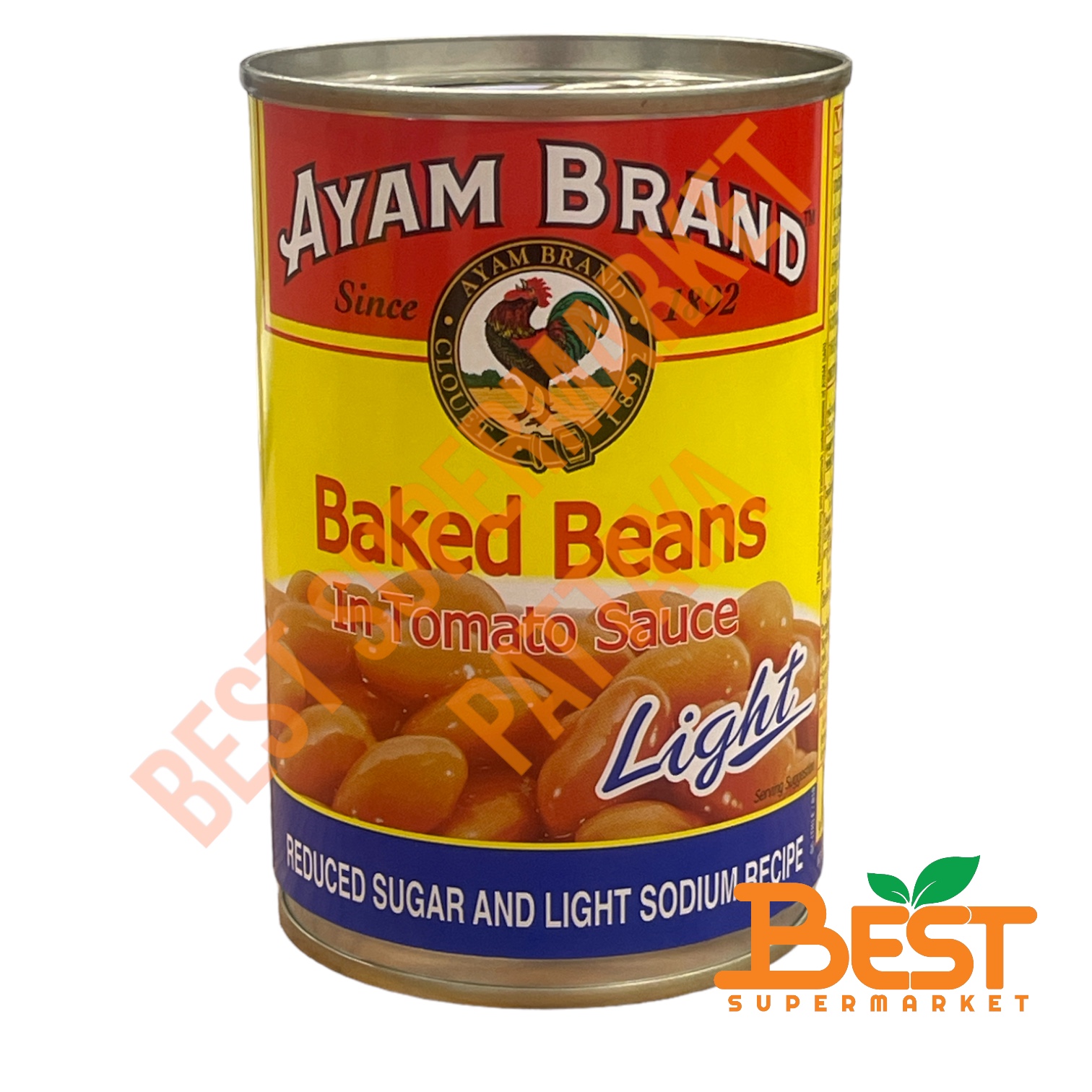 อะยัม ถั่วขาวในซอสมะเขือเทศ 425 กรัม Ayam Baked Beans in Tomato Sauce 425 g.