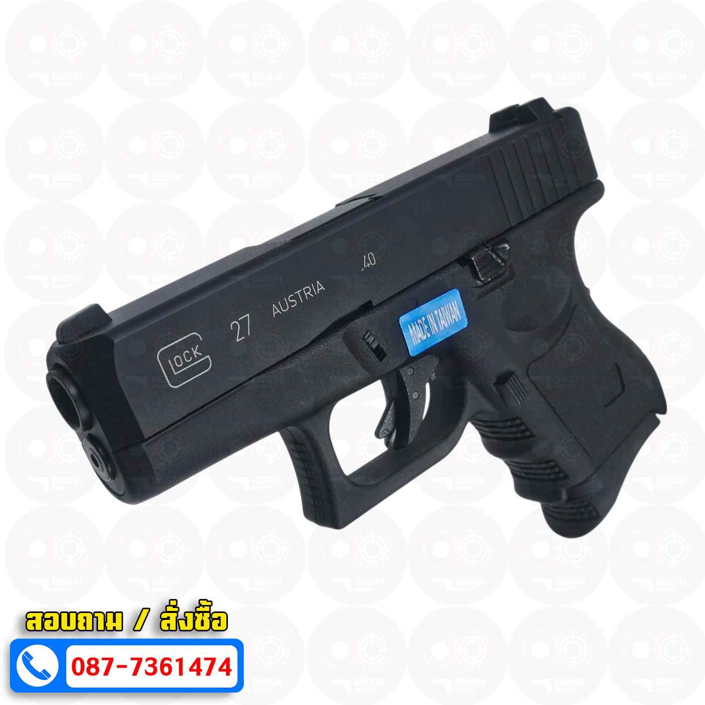 บีบีกันอัดแก๊ส WE Glock 27 Gen 3 สีดำ BB GUN