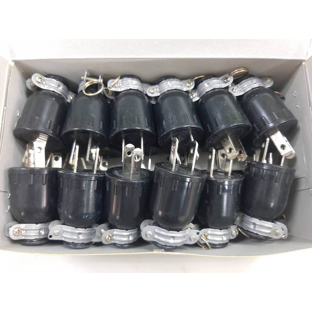 ปลั๊กยางกลม 2 ขา ขาแบน SOKAWA S-007 ปลั๊กไฟ(ราคารวมแวท) ปลั๊กพ่วง บล็อกยาง ปลั๊กยางตัวผู้ ปล๊กพลาสติก ปลั๊กเสียบยางพาวเวอร์