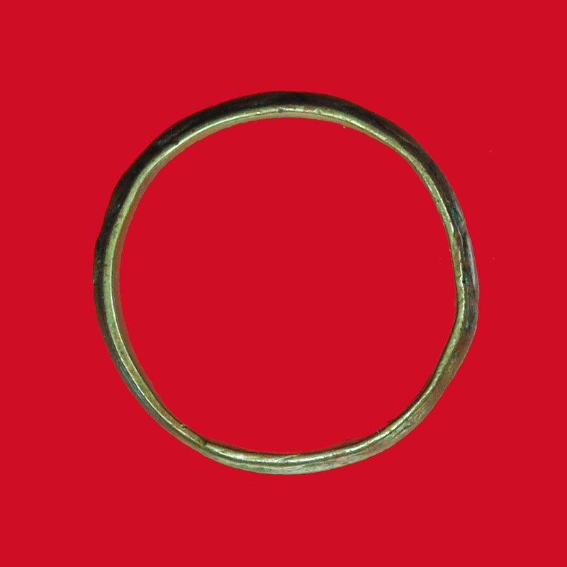 ขายแล้ว*31605 แหวนมงคลเก้า วัดแหลมฟ้าผ่า สมุทรปราการ ปี 2494 เนื้อทองแดง 77