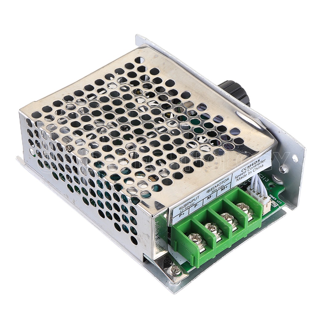 (1ชิ้น) NA612 ตัวควบคุมความเร็ว PWM มอเตอร์ ปรับค่าได้ Motor Speed Controller Electric PWM Speed Control Regulator (Input Voltage 12-50VDC 30A 1500W)