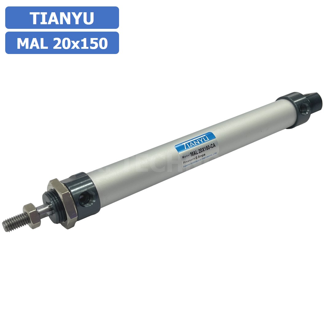 กระบอกลม ขนาดเล็ก รุ่น MAL 20x150 (Mini Air Cylinder Series) Pneumatic Cylinder กระบอกลมนิวเมติก