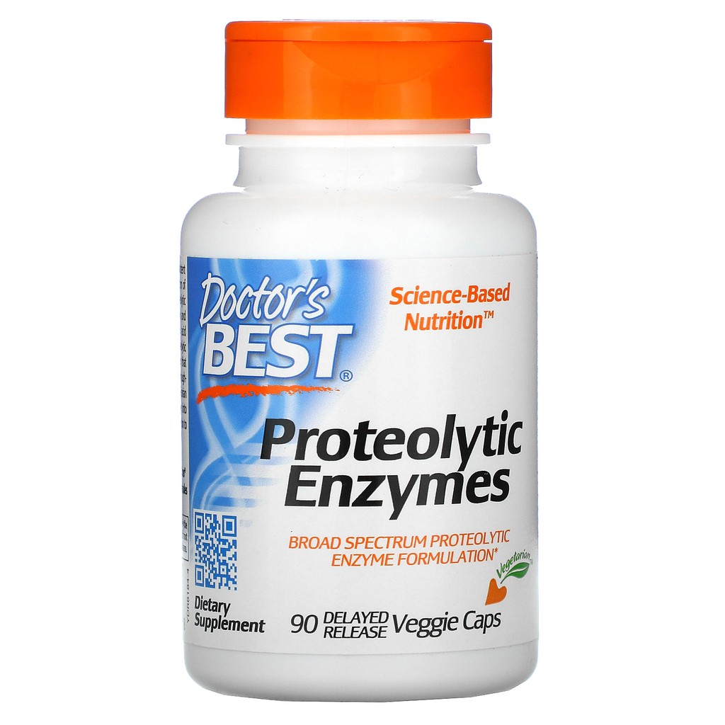 Doctor's Best Proteolytic enzymes 90 veggie caps โปรตีโอไลติก เอนไซม์ ช่วยย่อยโปรตีน เพิ่มการเผาผลาญ จากอเมริกาค่ะ