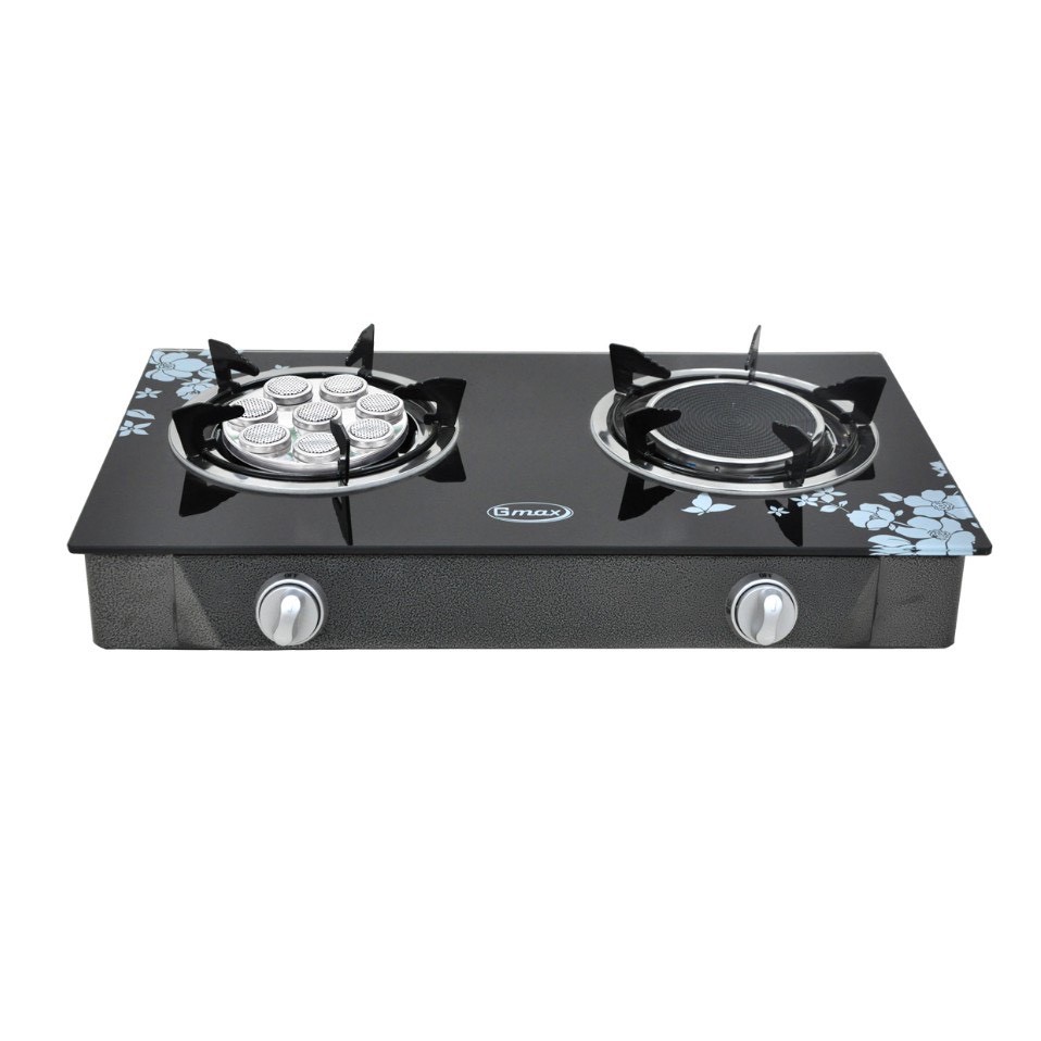 Gmax เตากล่องหน้ากระจกคู่ หัวอินฟาเรด+หัวเทอร์โบ GL-702IB