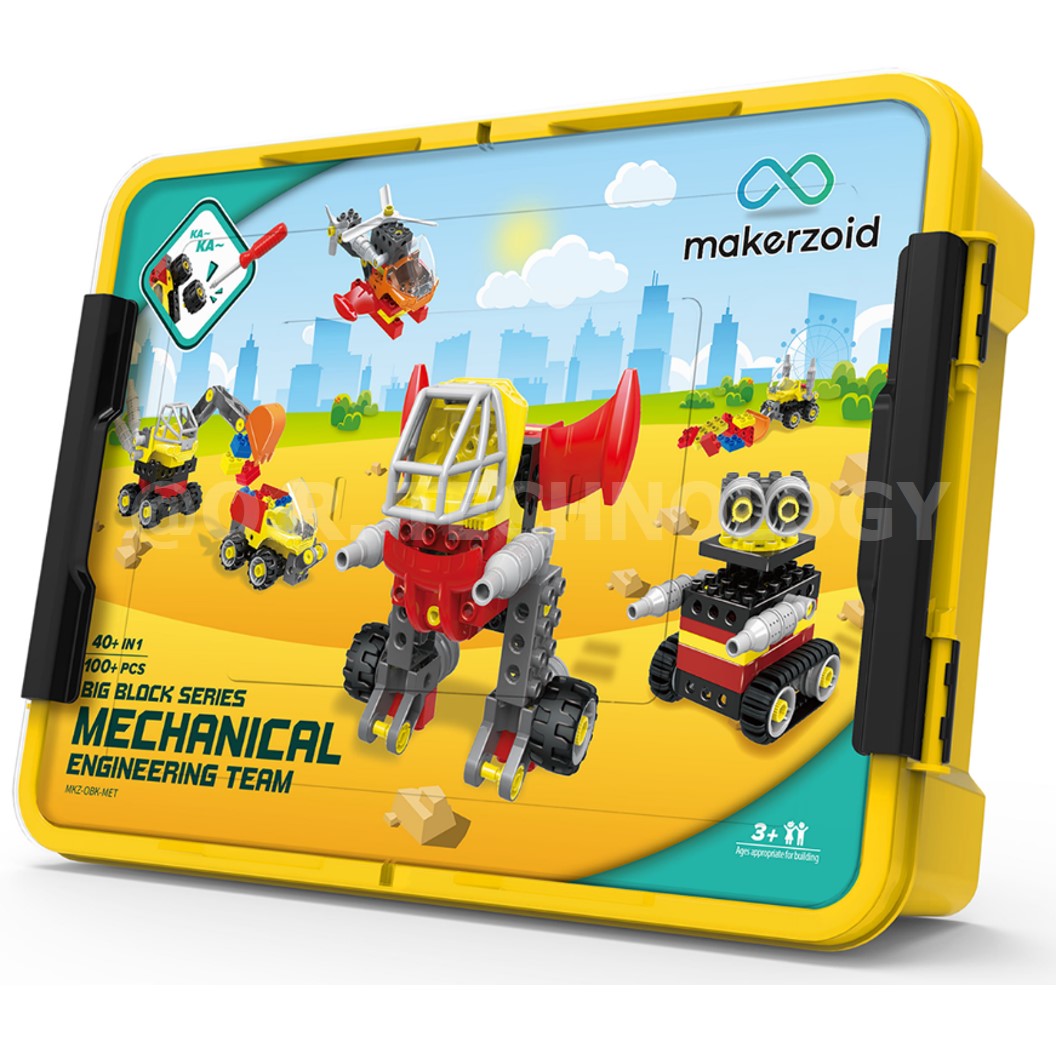 Makerzoid MKZ-OBK-MET Big Building Block ชุดเรียนรู้ เสริมทักษะ หุ่นยนต์ ตัวต่อ ส่งเสริมการเรียนรู้