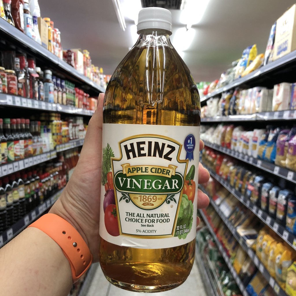ไฮนซ์ น้ำส้มสายชูหมัก จาก แอปเปิ้ล 946 มล Heinz Apple Cider Vinegar 946 ml.