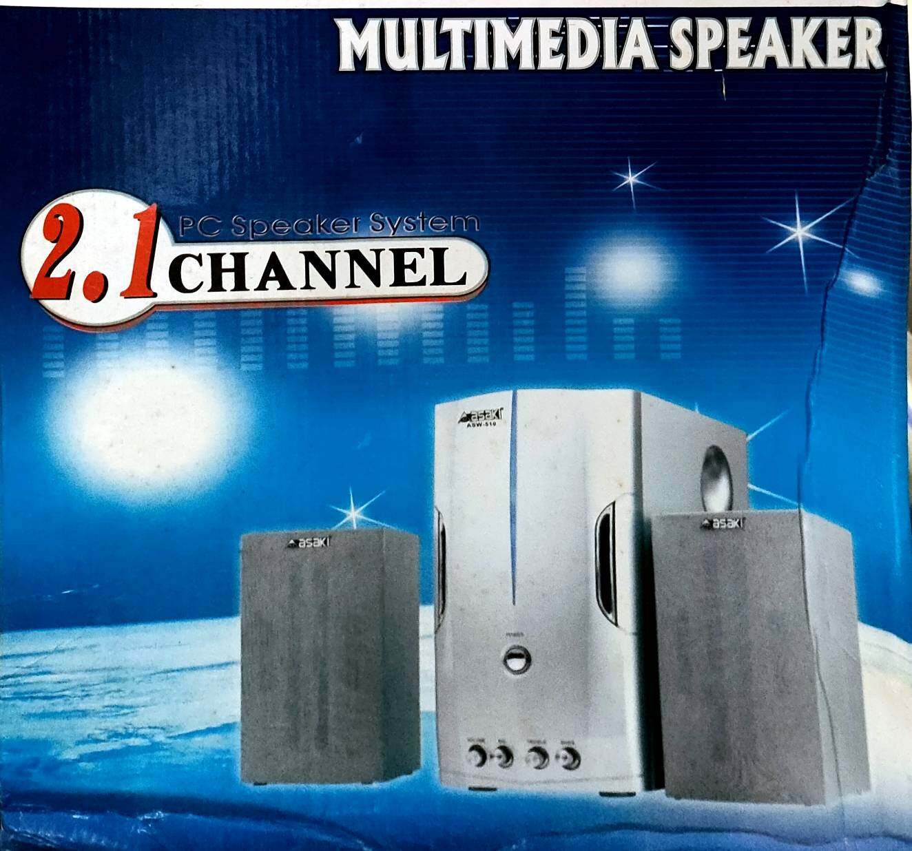 ASAKI ASW-510 ลำโพงคอม ตัวโชว์แต่มีตำหนิตามรูป