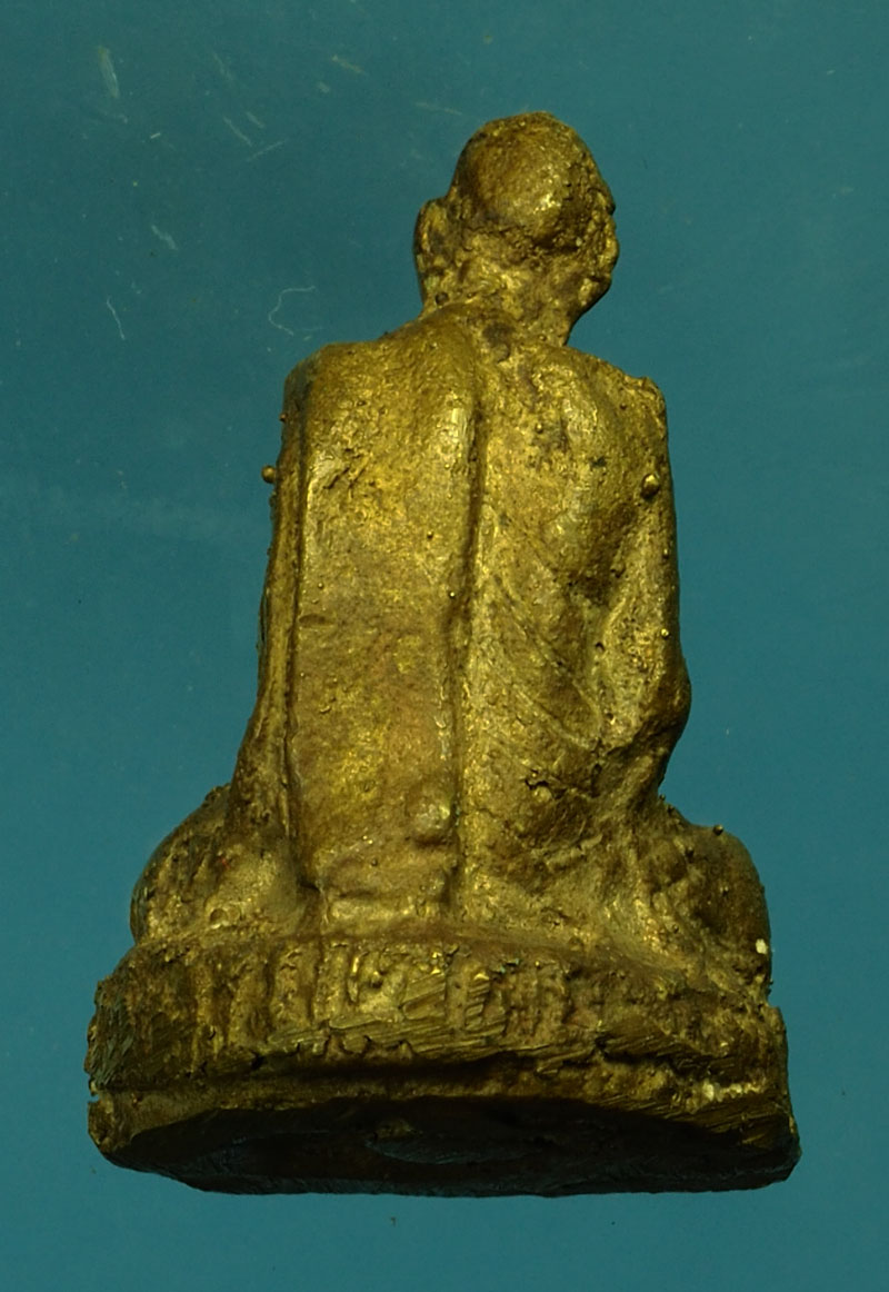 29682 รูปหล่อโบราณ หลวงพ่อโปร่ง วัดสุวรรณเจดีย์ สิงห์บุรี เนื้อทองเหลือง 8