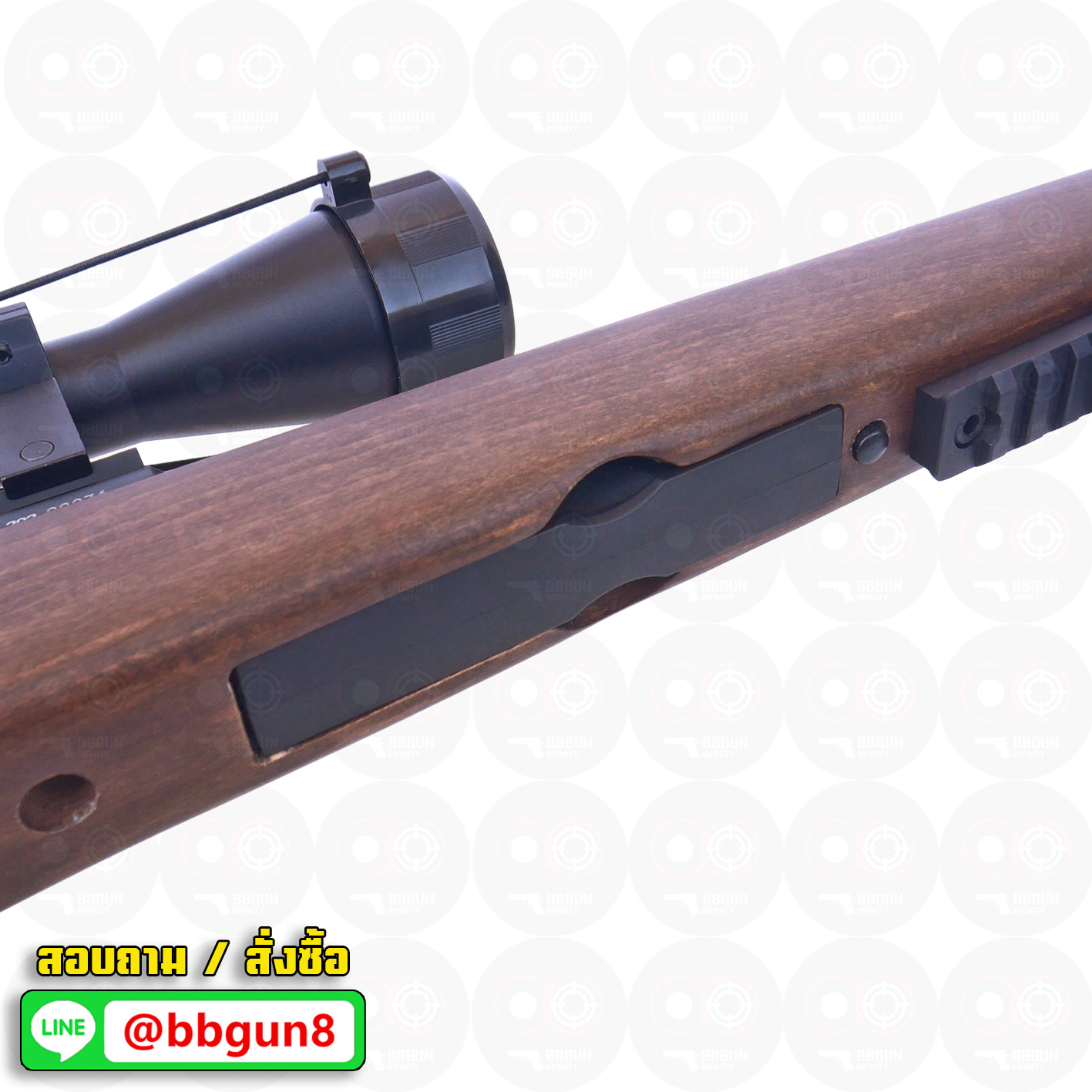 บีบีกันสไนเปอร์ไรเฟิล Double Bell 202 VSR-10 พันท้ายไม้แท้ Air Cocking - Real Wood BB GUN Sniper Rifle