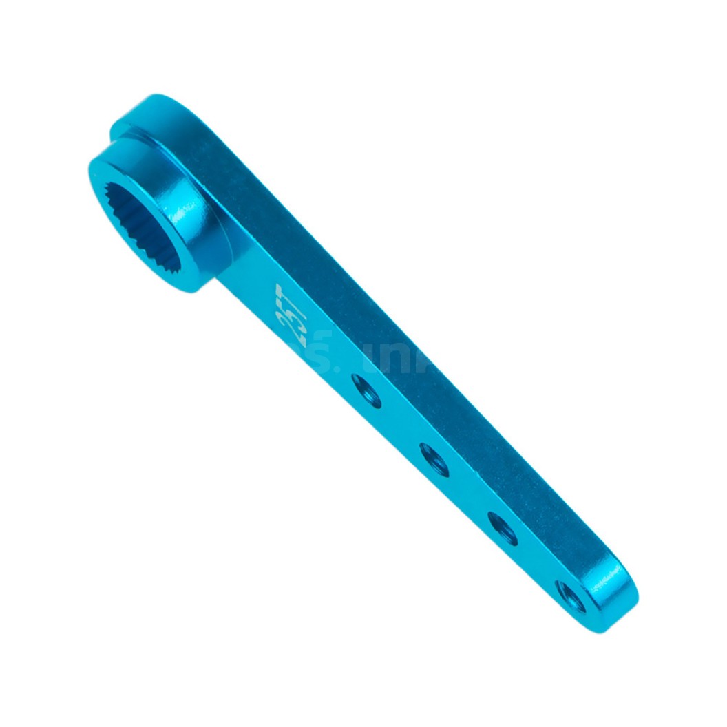 25T แขนเซอร์โว อลูมิเนียม แกนเดี่ยว Aluminum Arm Servo Motor Swing arm สีแดง/น้ำเงิน/ดำ/เงิน ตัวยึดเซอร์โว ใช้กับ MG995 MG996 MG945 เซอร์โว 25T แขนเซอร์โวมอเตอร์