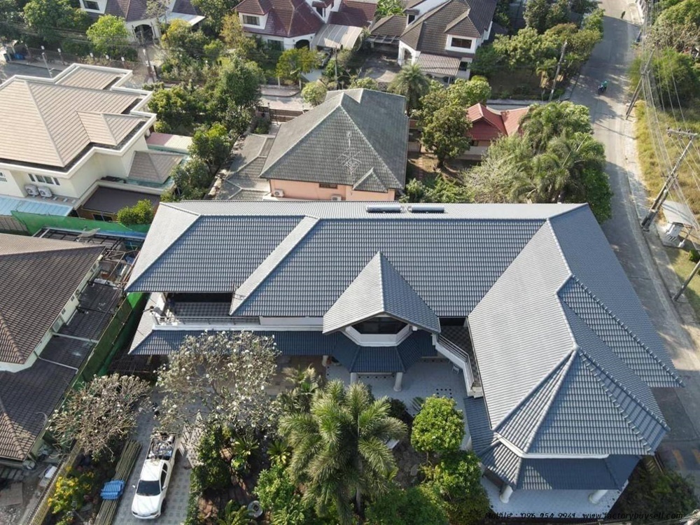 House for sale, Sammakorn Village, Ramkhamhaeng 110,112, land 216.2 square wah, building 700 sq m, behind the edge, beautiful house next to the lake 55 rai, open courtyard 3.7 rai, next to the garden 1.74 rai, Orange Line MRT Sammakorn Bang Kapi Station G