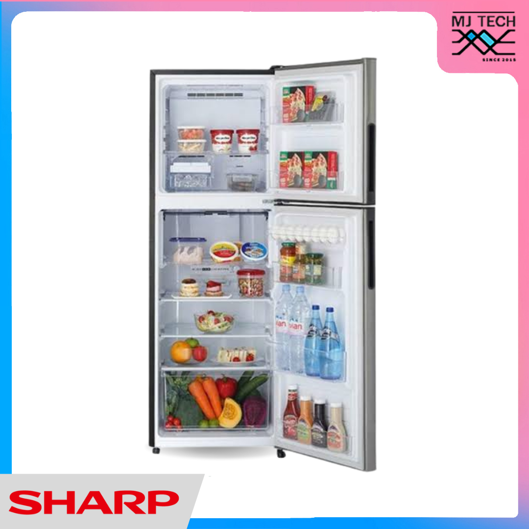 SHARP ตู้เย็น 2 ประตู ขนาด 11.6 คิว สีเงิน รุ่น SJ-X330TC-SL