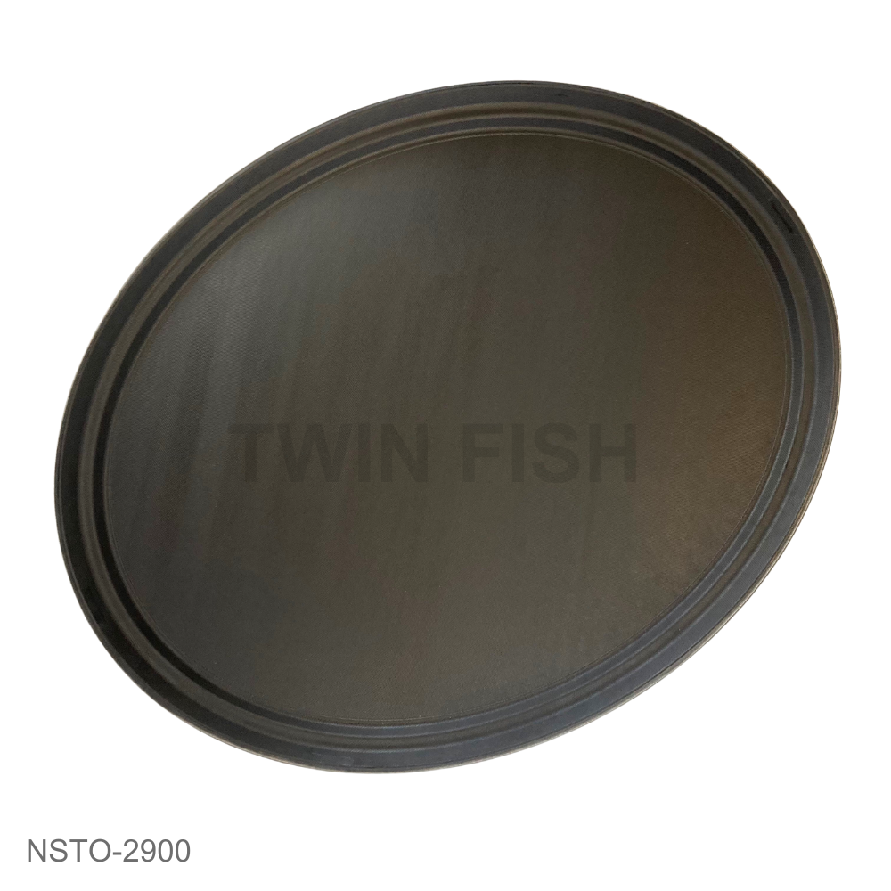 NSTO-2900 ถาดเสิร์ฟกันลื่นสีดำ แบบวงรี 29 นิ้ว
