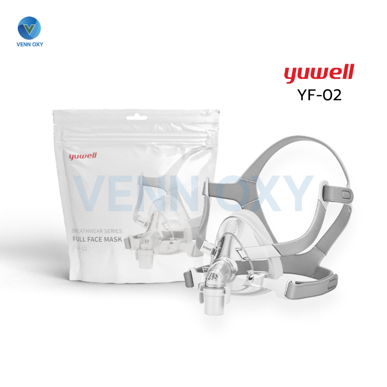 หน้ากาก CPAP Yuwell ชนิดครอบจมูกและปาก FULL FACE MASK (ไม่มีที่คาดหน้าผาก)