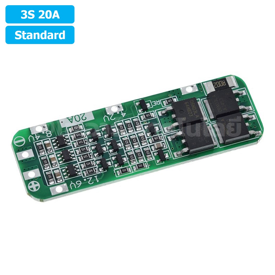 CM631 3S 20A Standard โมดูลชาร์จแบตเตอรี่ BMS 3-Series 20A 18650 Lithium Battery Protection Module แบตลิเธียม