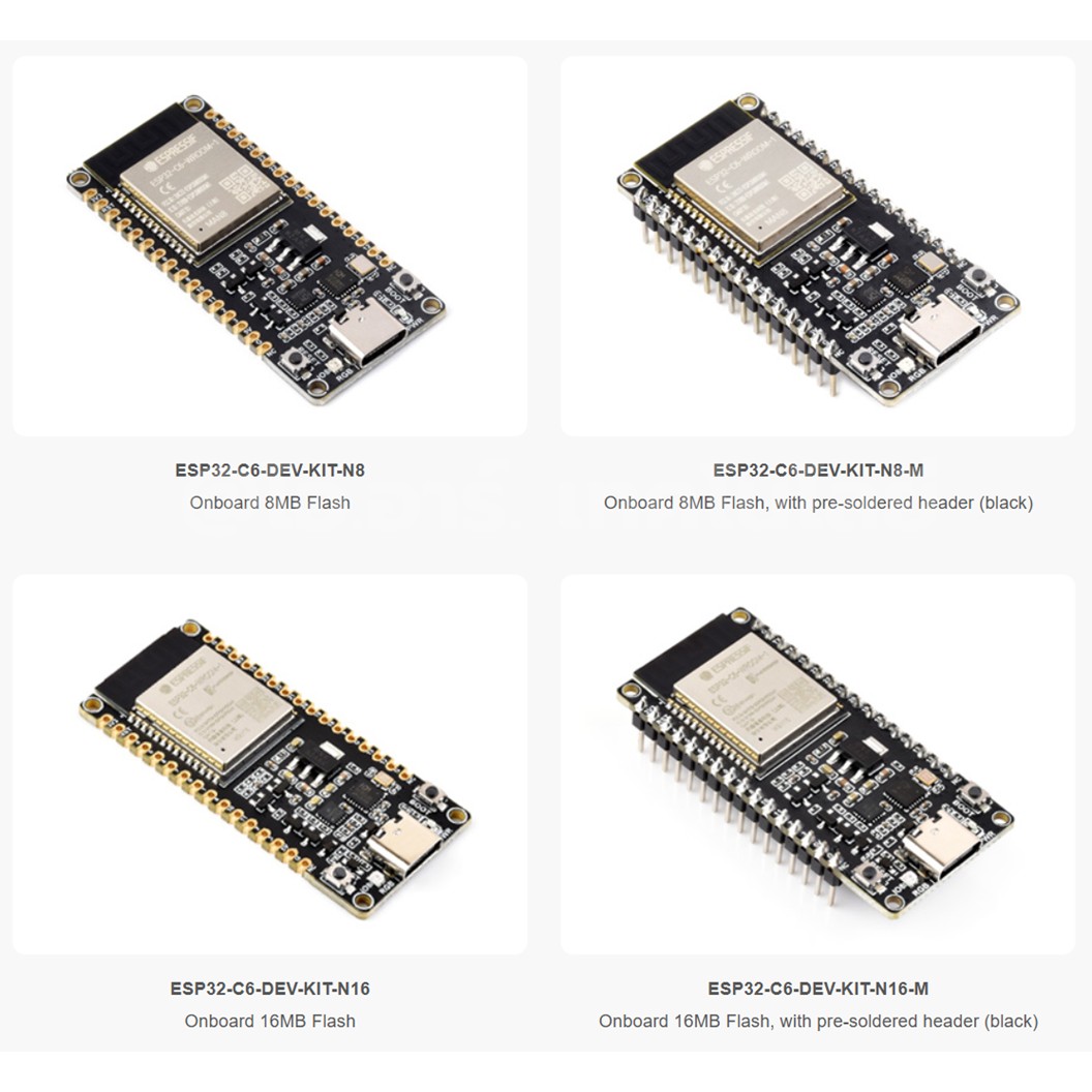 บอร์ด ESP32-C6-WROOM-1-N16 16MB Flash module core board Bluetooth/WiFi6 RISC-V development board ESP32-C6 แบบบัดกรี/ไม่บัดกรีขา Solder/Solderless