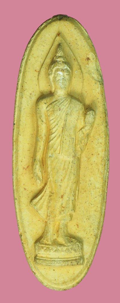 ขายแล้ว*37804 พระลีลา 25 พุทธศตวรรษ ปี 2500 เนื้อดินผสมแร่ 9.1