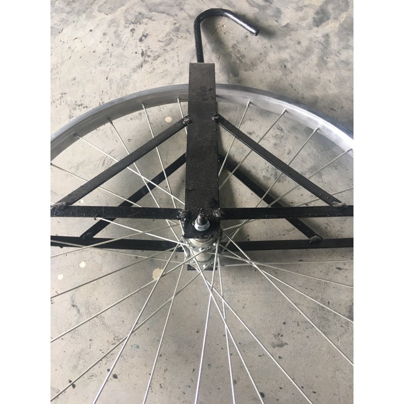 ล้อจักรยาน สำหรับชักรอก (ราคารวมแวท) งานก่อสร้างขึ้นที่สูง พร้อมตะขอในตัว {รหัสสินค้า0505004901}