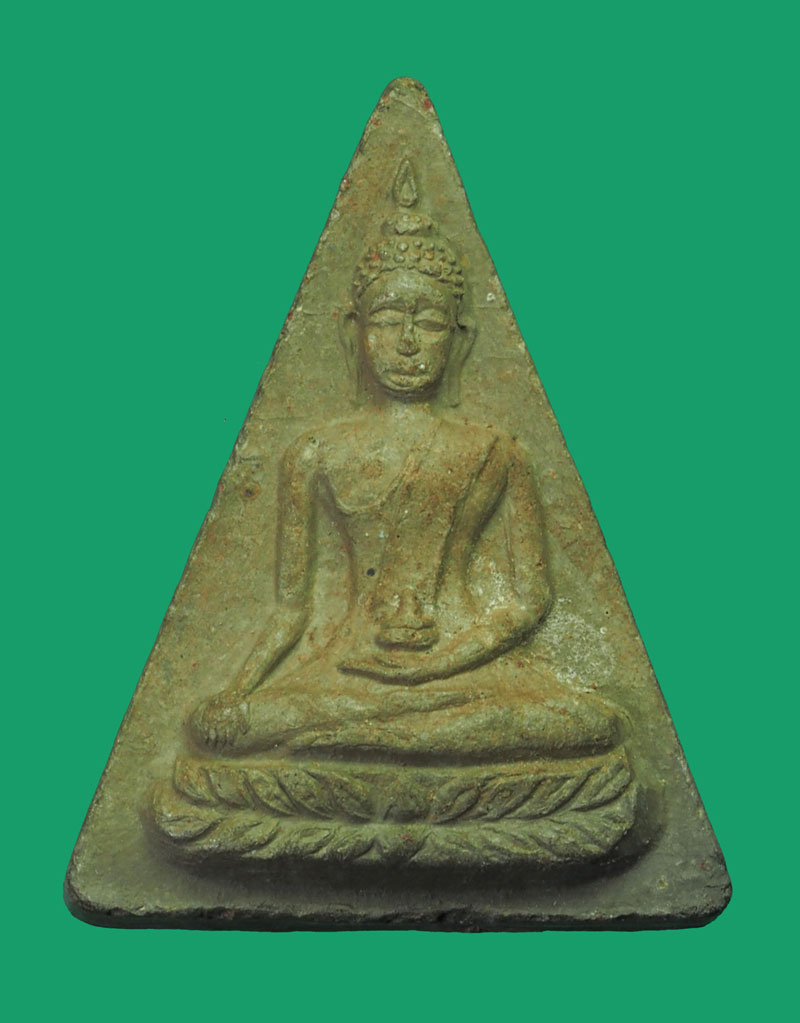 ขายแล้ว*33809 พระเนื้อดิน หลังยันต์ เก่าไม่ทราบที่และปีสร้าง 3