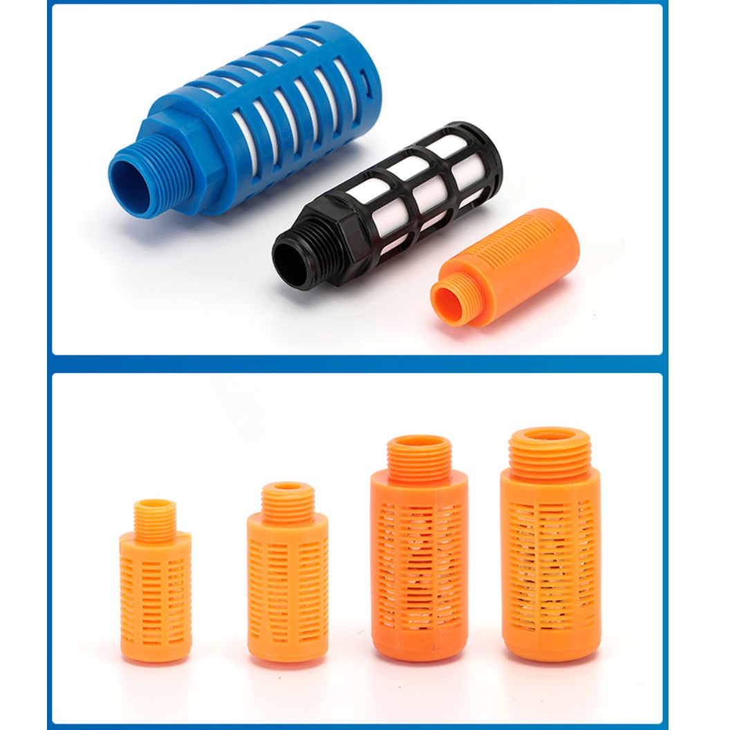 PSL ตัวเก็บเสียง พลาสติก 1หุน-8หุน Plastic Silencer PSL 1/8”-1” ตัวลดเสียงลม ข้อต่อเก็บเสียง ข้อต่อลม G1/8 G1/4 G3/8 G1/2 G1
