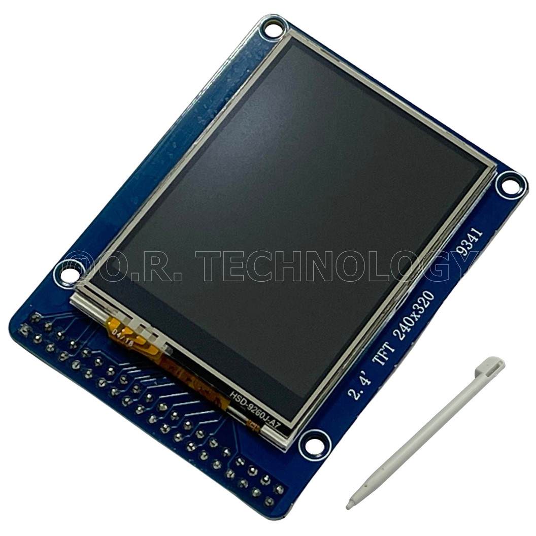 (1ชิ้น) AA137 โมดูลจอแสดงผล แบบสัมผัส พร้อมปากกา 2.4 Inch 40PIN TFT Touch Screen Module for UNO R3 Blue