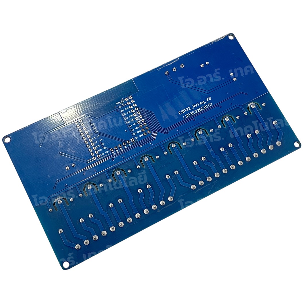 ESP32-Relay-X8 บอร์ด ESP32 พร้อมรีเลย์ 8 ช่อง 7-30VDC ESP32 WiFi Bluetooth 8 Channel Relay module ESP32-WROOM BLE development board