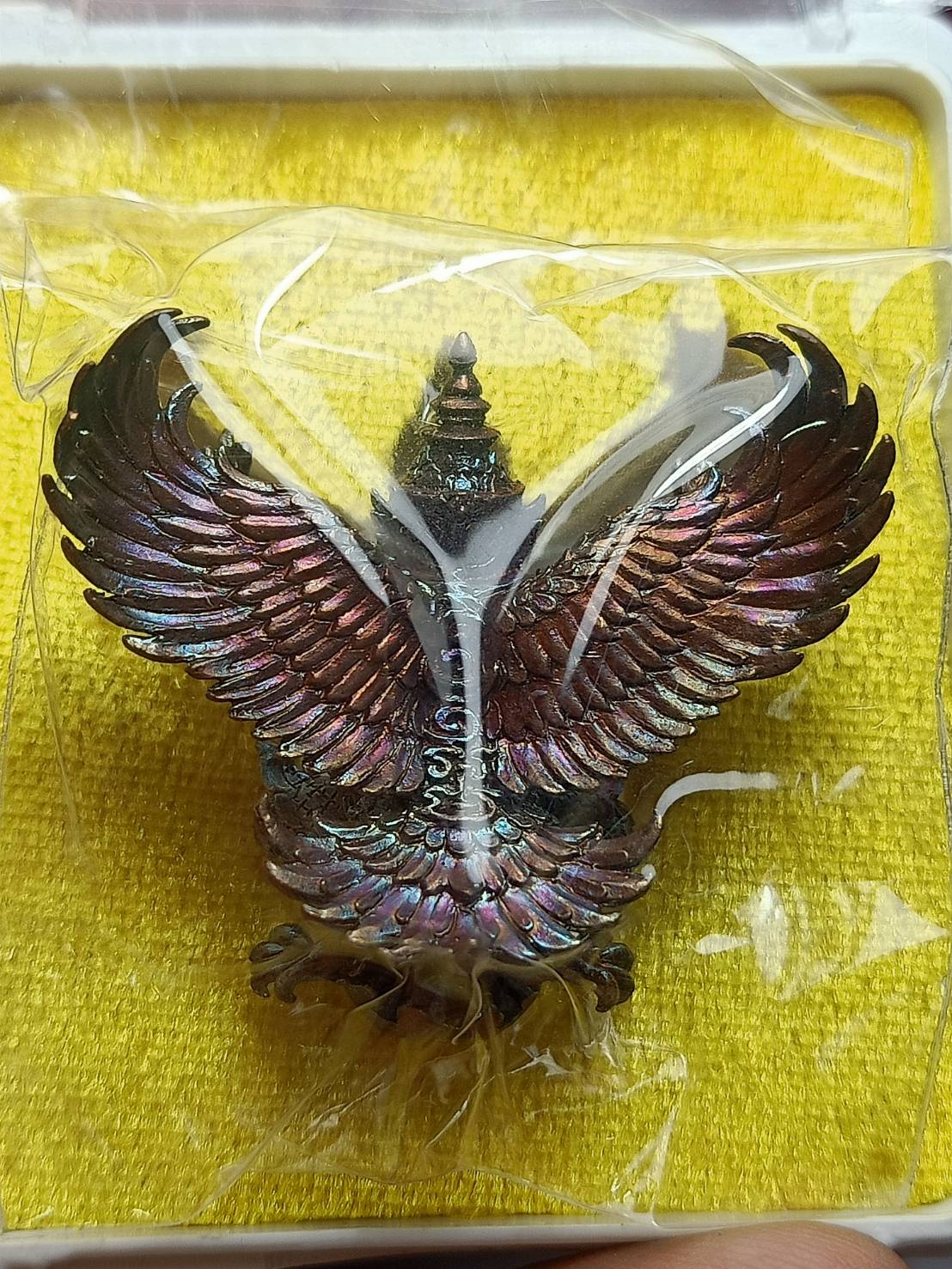 พญาสุบรรณสุภฤทธิ์ หลวงพ่อหวั่น ประธานพุทาภิเษก วัดหนองต้นไทร จ.พิจิตร ปี 2560 พร้อมกล่อง (SKU-08658)