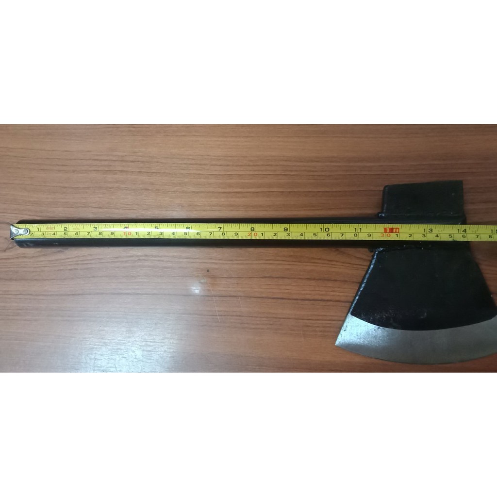 ขวานด้ามเหล็กขนาดกลาง ขวานเดินป่า ขวานตัดไม้ ขวานสีดำ ขวานเกอร์เบอร์