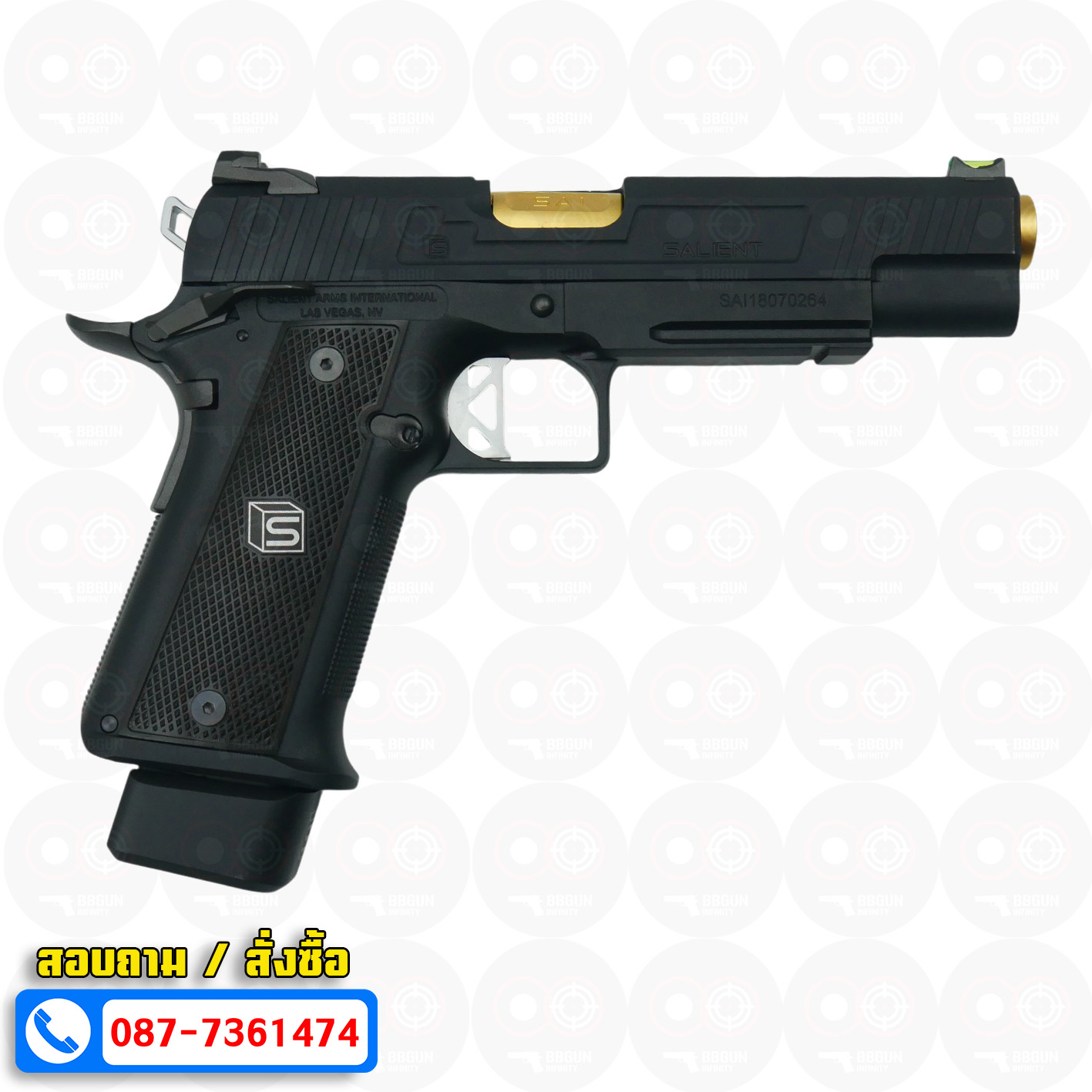 บีบีกันอัดแก๊ส EMG SAI 2011 DS HI-CAPA 5.1 (สีดำ) BB GUN