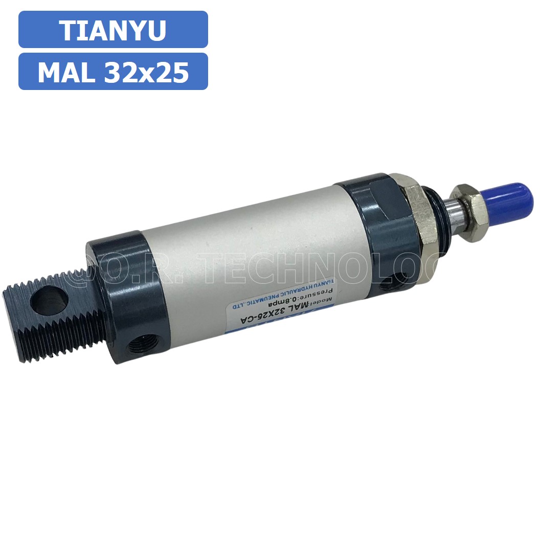 (1ชิ้น) กระบอกลม ขนาดเล็ก รุ่น MAL 32x25 (Mini Air Cylinder Series) Pneumatic Cylinder กระบอกลมนิวเมติก