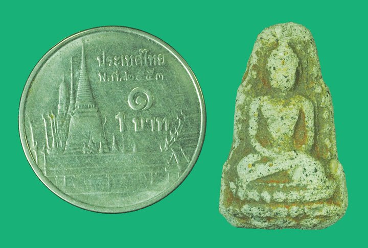 *38894 พระลึกลับกินตัวทั่วไทย พิมพ์สมาธิ เนื้อผง เก่าไม่ทราบที่และปีสร้าง 3