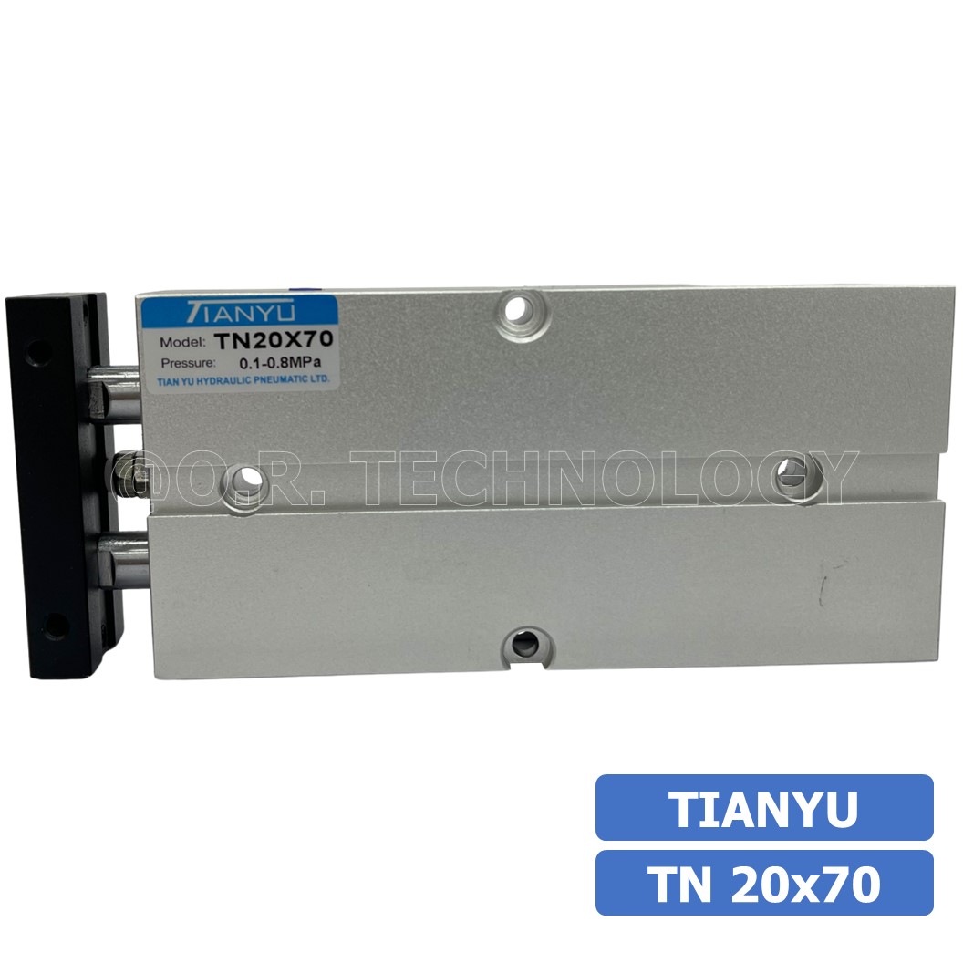 (1ชิ้น) TN 20x70 กระบอกลม แบบแกนคู่ กระบอกลมคอมแพ็ค 2 แกน Twin-Rod Cylinder compact Double-shaft Air Pneumatic