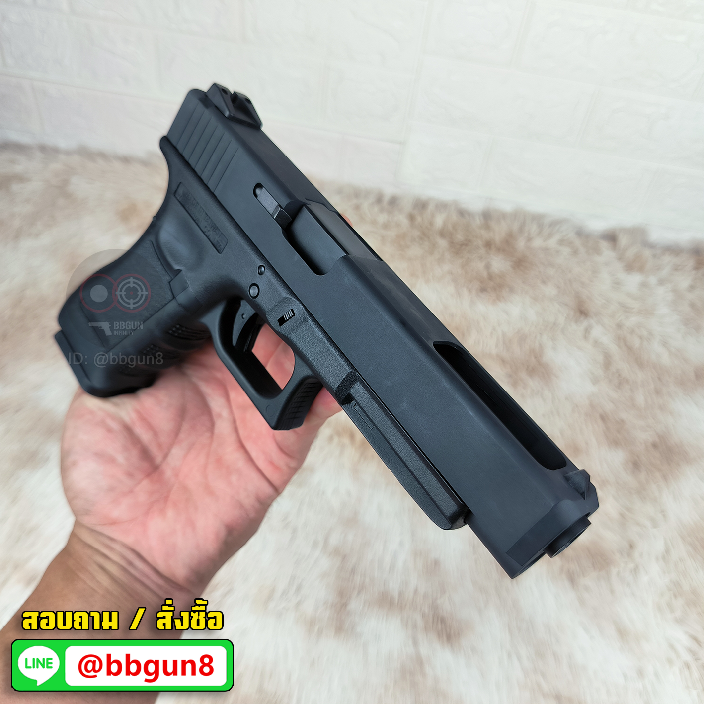 ปืนบีบีกันอัดแก๊ส WE Glock 34 Gen 3 สีดำ