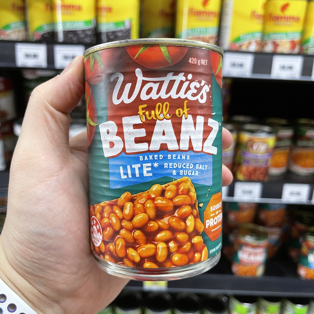 วัตตี้ส์ ถั่วขาวในซอสมะเขือเทศ 420 กรัม Wattie's Beanz Baked Bean in Tomato Sauce 420 g.