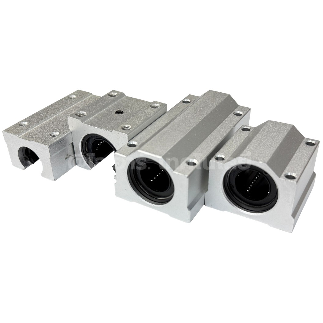 SCS-UU/LUU ลิเนียร์บอลแบร์ริ่งสไลด์บล็อก ขนาด 6-30mm Linear Ball Bearing Block Linear Guide Slide Block Aluminum Alloy SCS6-30 UU/LUU SCS6UU/SCS8UU/SCS10UU/SCS12UU/SCS16UU/SCS20UU SCS8LUU/SCS10LUU/SCS12LUU/SCS16LUU/SCS20LUU