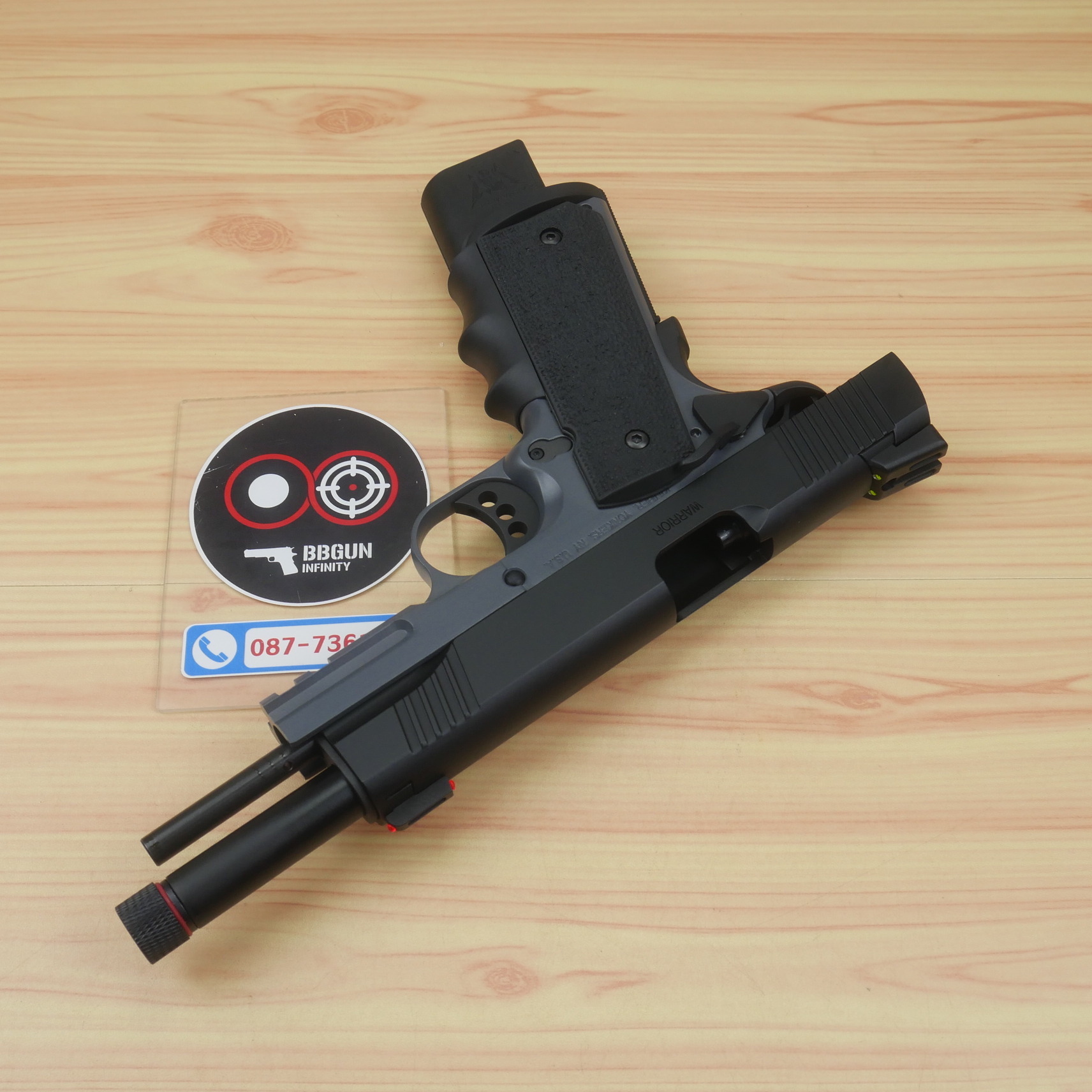 บีบีกันอัดแก๊ส Army Armament R32-2 Kimber Custom สีดำเทา (Grey) BB GUN