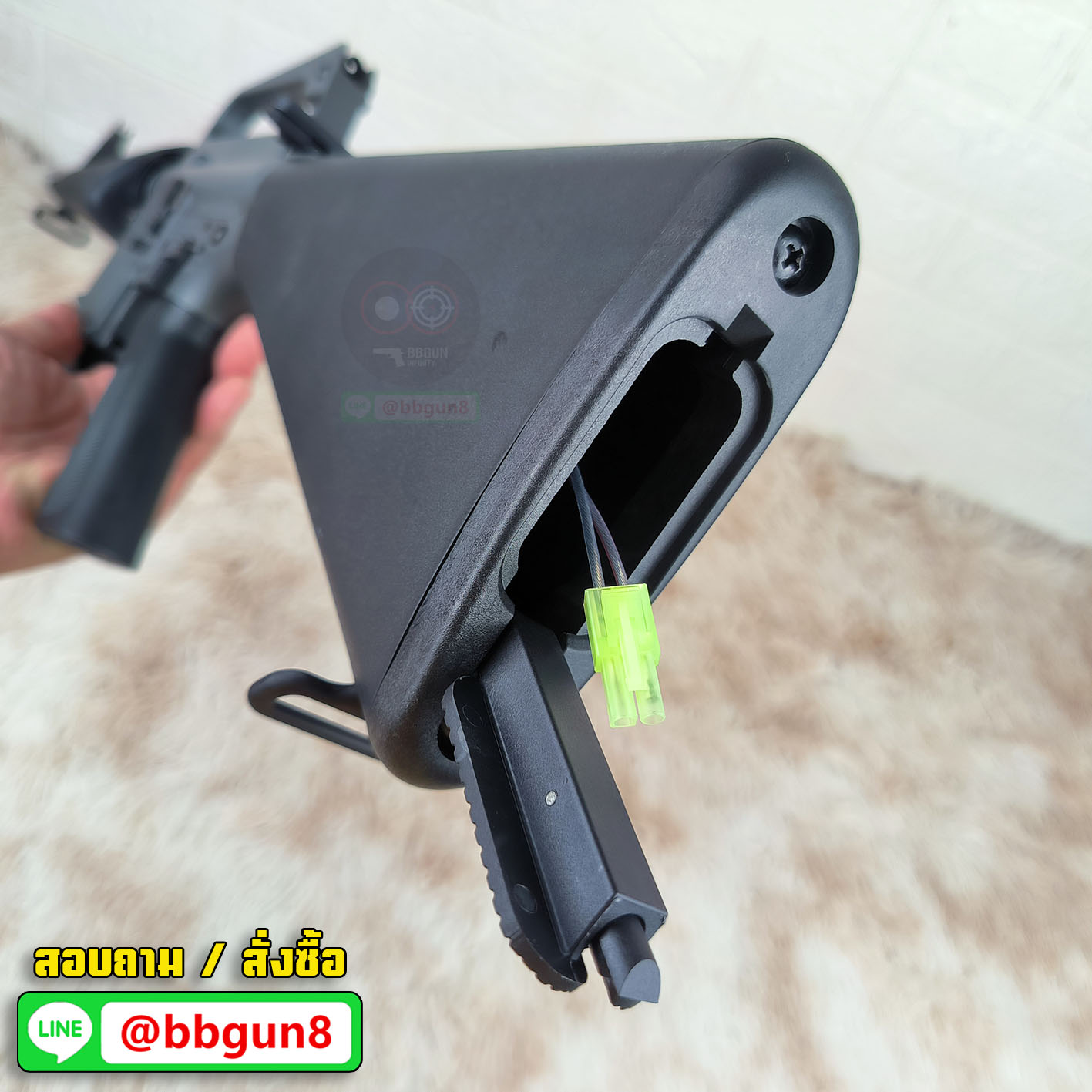 บีบีกันไฟฟ้า E&C 320 S2 - Grey M16A1 Vietnam สีเทา บอดี้โลหะ JR.Custom Gen 2