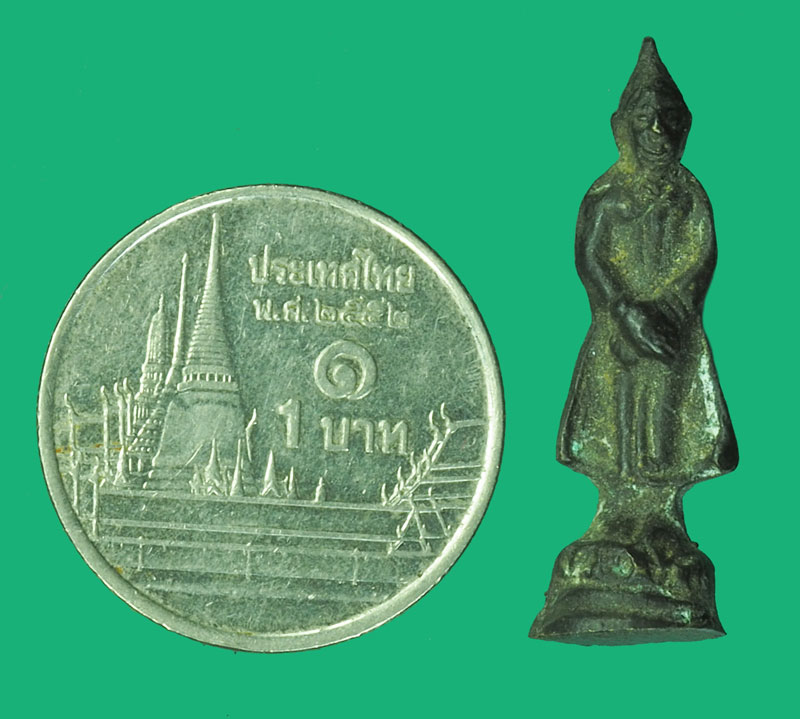 ขายแล้ว*38601 พระประจำวัดหล่อ พิมพ์วันอาทิตย์ ปรางค์ถวายเนตร เนื้อขันลงหินเก่า ยุคประมาณปี 2500 ไม่ทราบที่ 8