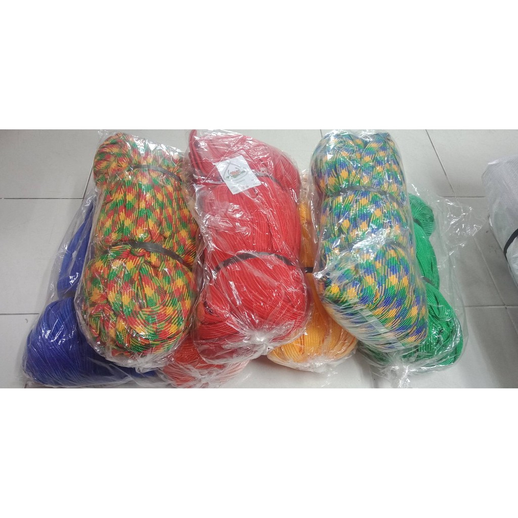 เชือกผ้าแบน เชือกถักแบน 3/4" (6 หุน) ยาวประมาณ 100 ม. เชือกมัดของ(ราคารวมแวท) รัดของ เชือกไนล่อนแบน เชือกแบน เช