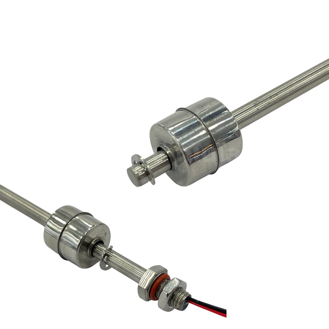 MF052 สวิทช์ลูกลอยสแตนเลส เซนเซอร์วัดระดับน้ำ ยาว 500มม Fixed Length 500mm Double Float Level Switch sensor Stainless Steel Water level sensor switch