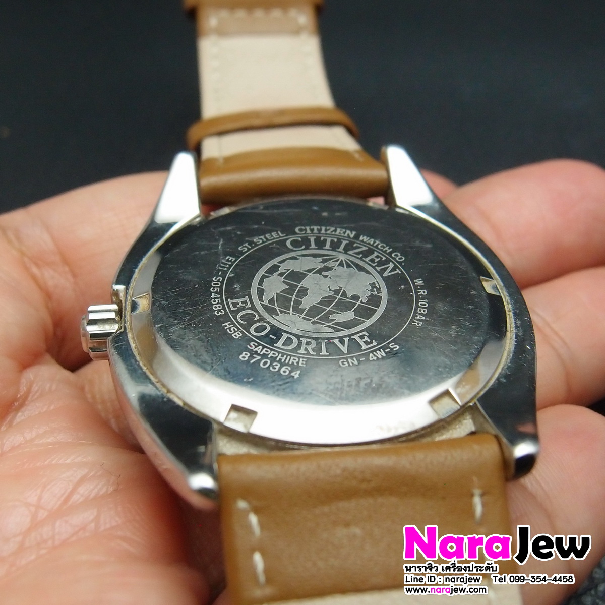 นาฬิกา Citizen ECODRIVE กระจก Sapphire นาฬิกาหลุดจำนำ