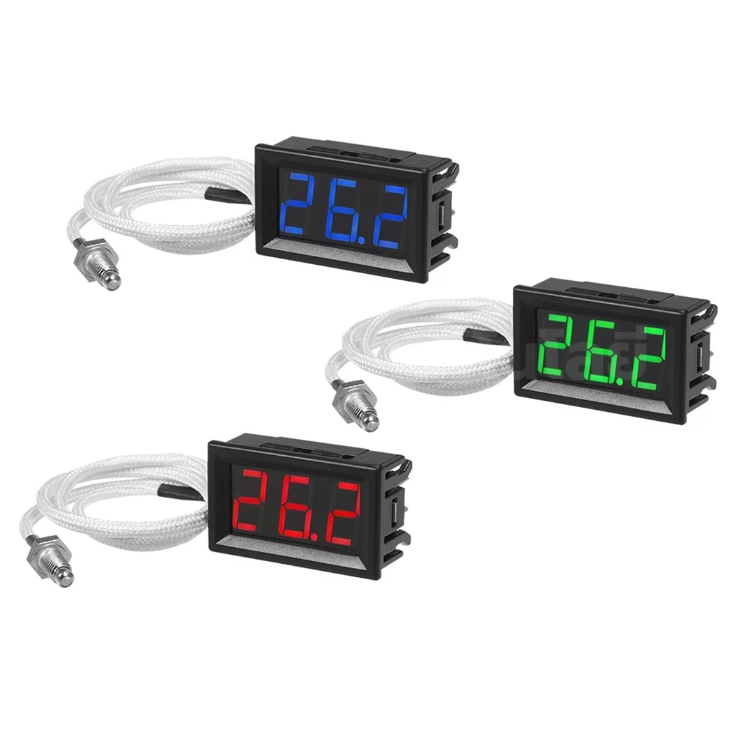 XH-B310 เครื่องวัดอุณหภูมิ เทอร์โมมิเตอร์ 0.56” LED 12V Thermometer Temperature meter (-30°C-800°C) K-type Thermocouple ตัววัดอุณหภูมิสูง