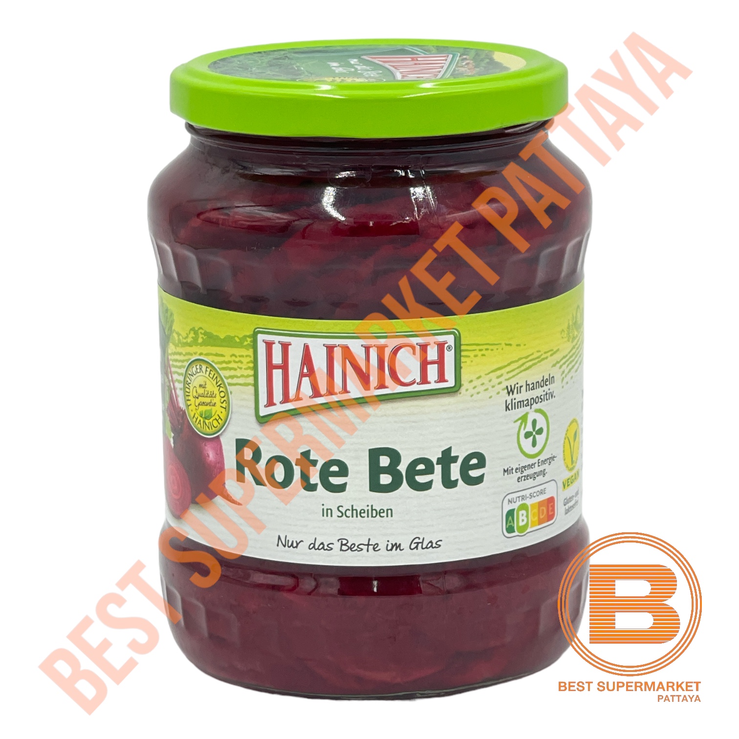 ไฮนิช บีทรูท ชนิดแผ่น 670 กรัม Hainich Rote Bete in Scheiben 670 g.