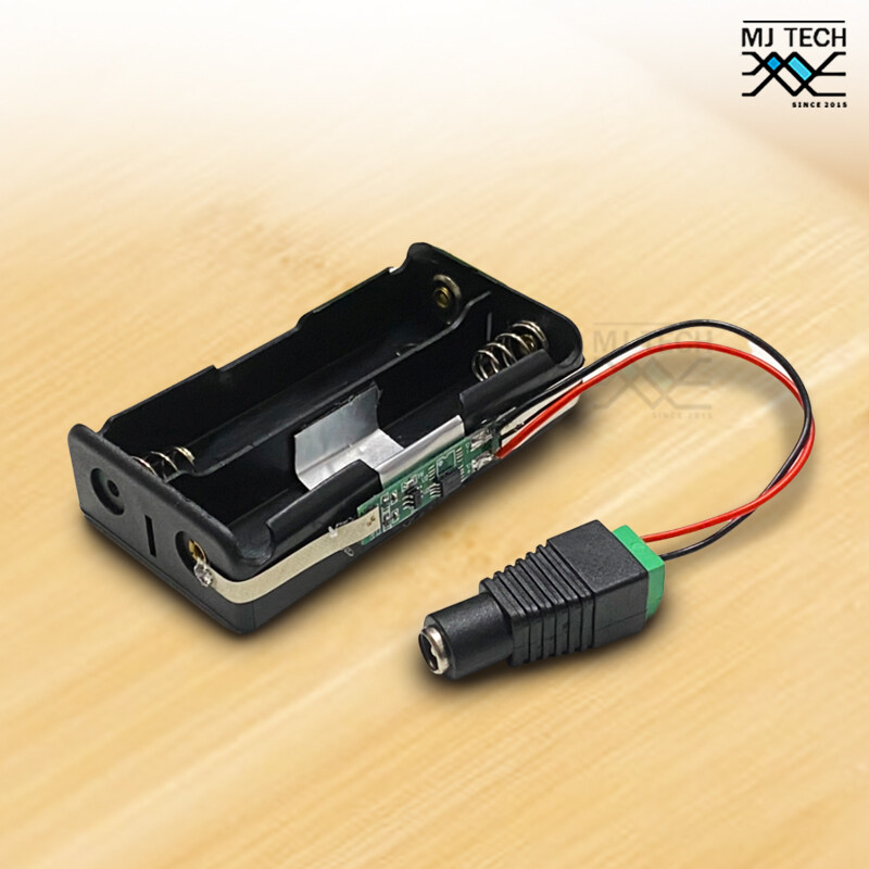 รางถ่าน 18650 พร้อม BMS 2S 3A / 8.4V (ใส่ถ่านใช้งานได้เลย)