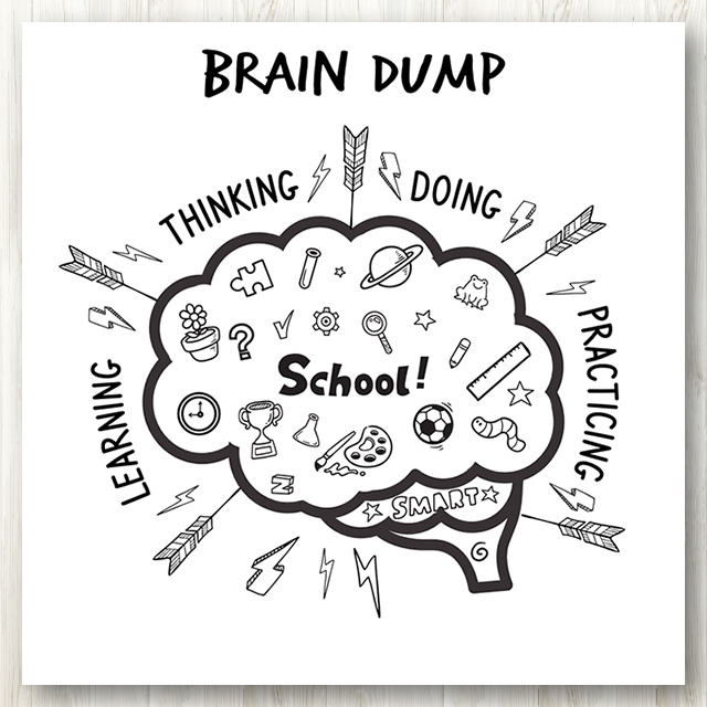 สมุดโน๊ต Brain Dump Journal (Ideas & Thoughts Organizer)