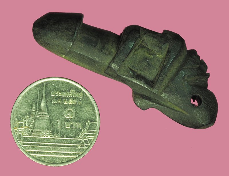 ขายแล้ว*37926 ปลัดขลิกนางแอ่น หลวงพ่อกลั่น วัดอินทราวาส อ่างทอง ไม้งิ้วดำ เก่า 12